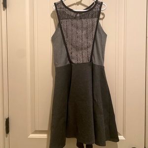 Bloomingdales Sally Miller Couture grey sparkly party dress